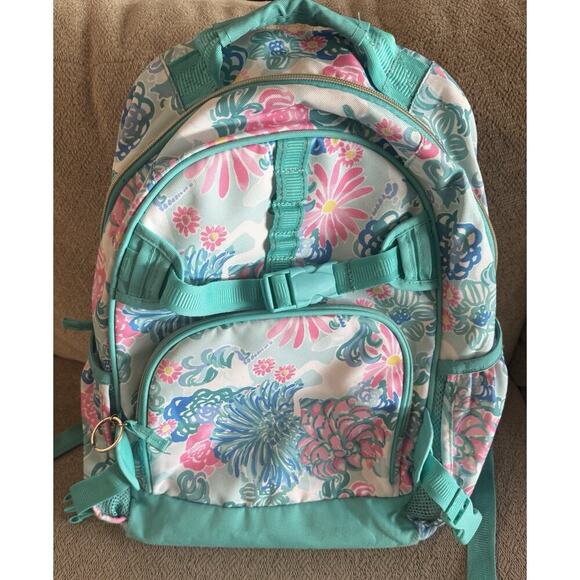 Pottery Barn Other - Lilly Pulitzer x Pottery Barn Kids Mackenzie Recycled Backpack Unicorn in Bloom